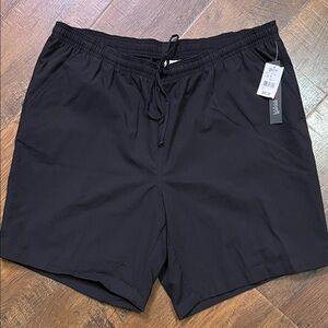 Hasting & Smith Black Drawstring Elastic Shorts